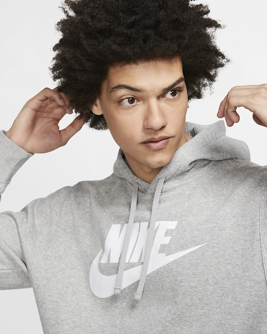 Sudadera con gorro sin cierre con estampado para hombre Nike Sportswear Club Fleece. Nike MX